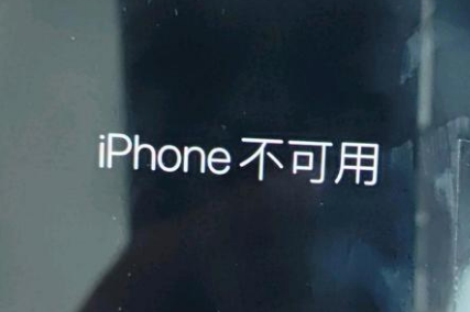 太和苹果服务网点分享锁屏界面显示“iPhone 不可用”如何解决 